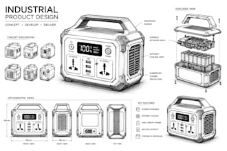 design innovative industrial products for manufacturing and prototyping