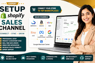 setup shopify sales channel simprosys amazon ebay etsy meta shop google merchant