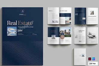 design minimalist real estate brochure property marketing listing presentation