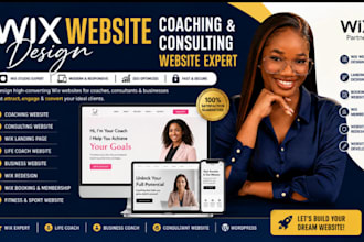 design wix website design coaching website wix consulting website landing page