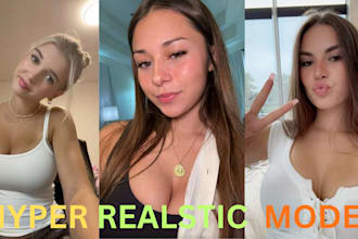 create realistic ai influencer, ai model, lora training for fanvue  ofm comfyui