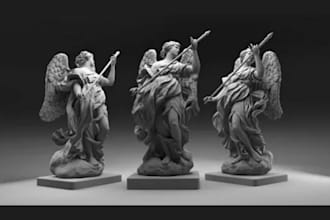 sculpt high quality 3d models, characters, and statues for 3d rinting rendeing