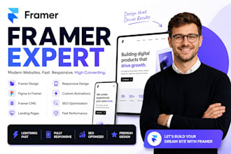 design framer website, figma to framer, framer cms, framer expert