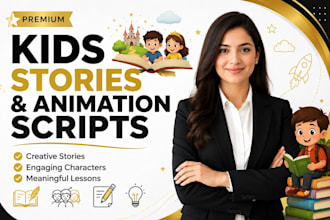 write engaging 2d animation scripts and kids stories