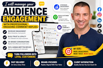 manage your audience engagement with professional engaging comment replies