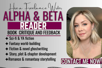beta read fantasy thriller or manuscript give feedback dark romance beta reader