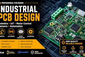 design industrial pcb for robotics, iot sensors, motor controller and automation