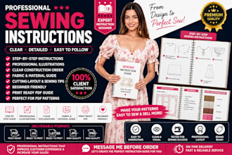 make your sewing pattern garment pattern and pattern grading in cad dxf and PDF