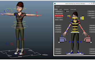 rig your 3d character in blender or maya for games, animation and unreal engine
