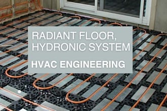 do radiant floor heating with hydronic system layout and heat pump