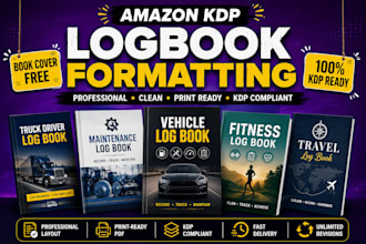 ich formatiere ihr logbuch professionell für amazon KDP