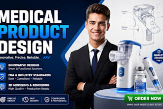 do medical product design, medical device design and 3d cad modeling