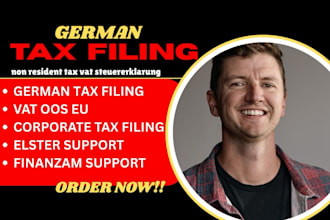 do german tax return, vat, corporate tax, income tax and bookkeeping