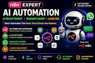 claude code as n8n expertai receptionist  n8n whatsapp chatbot n8n automation