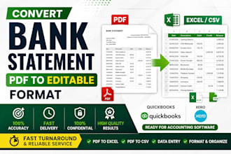 convert your bank statements to excel