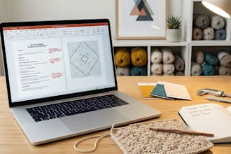 write a professional crochet pattern or do a technical edit