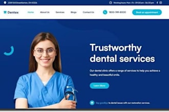 design squarespace dental clinic website dentist practise orthodontist website