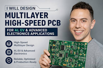 design a multilayer high speed pcb for ai, ev, advanced electronics applications