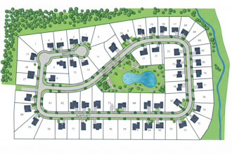 redraw and vectorize subdivision map, plat map, parcel map and site plan