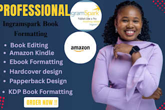 format your paperback book for KDP, ingram spark, and print