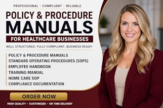 policy and procedure sops employee handbook training manual homecare sop