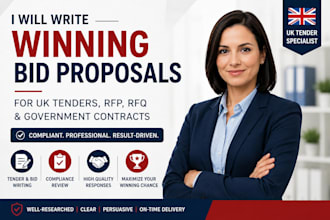 write winning bid proposal for UK tenders, rfp, rfq and government contracts