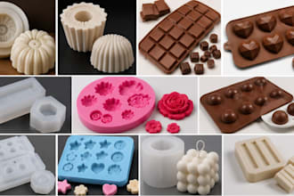 design custom 3d printable silicone mold cad model for resin chocolate stl
