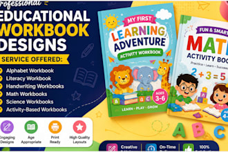 create children workbook, interactive educational workbook, leadmagnet KDP book