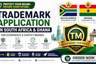 file trademark application south africa and ghana for ecommerce and shopify