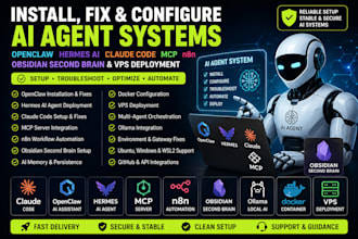install fix openclaw hermes ai agent claude code mcp n8n obsidian second brain