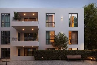 design modern 3d exterior house design facade 3d architectural rendering