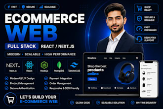be ecommerce web, full stack developer