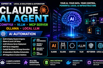build claude ai agent comfyui vllm mcp server ollama local llm automation