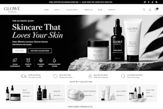 design beauty shopify store beauty website skincare website cosmetics store