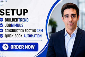 setup buildertrend jobnimbus construction rooting crm quick book automation