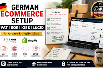handle german vat registration, eori oss and lucid for amazon shopify sellers