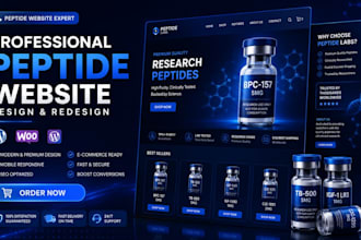 build peptide website, woocommerce peptide store, fda compliant research peptide