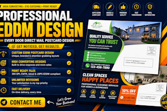 design a high converting usps eddm postcard for local marketing