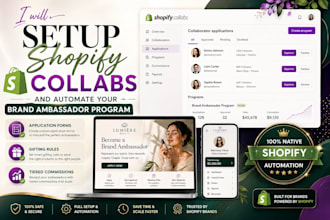 setup shopify collabs and automate your brand ambassador program