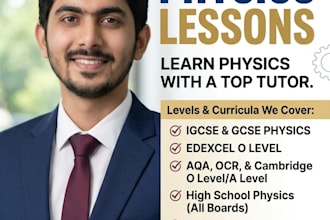 tutor igcse and o level physics and help you solve physics problems