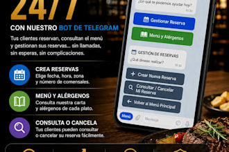 build a custom telegram bot for restaurant