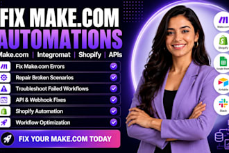 fix make com, made com setup make com automation make automation, make expert