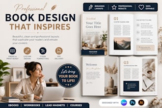 canva ebook design redesign journal design workbook design kdp book formatting