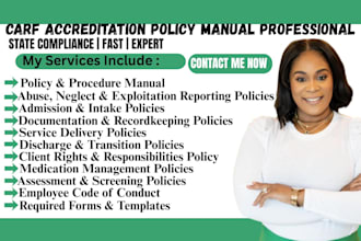 write accreditation behavioral health policy and procedure manual for florida