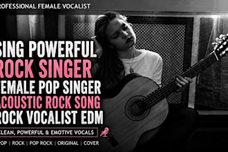 sing powerful rock singer female pop singer acoustic rock song rock vocalist edm