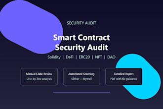 audit your solidity smart contract for security vulnerabilities
