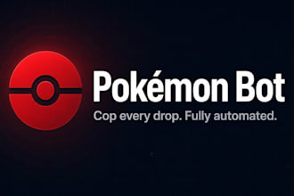 build pokémon center bot, target lazada auto checkout bot monitoring bot tcg bot