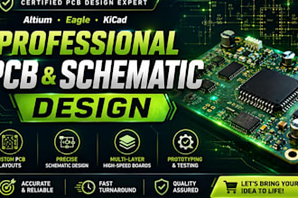 do expert pcb design, pcb schematic, circuit design and kicad pcb layout