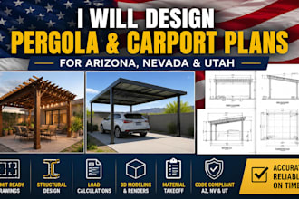 design pergola carport plans for arizona nevada and utah