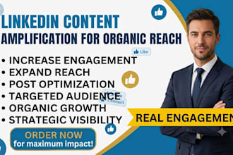 linkedin amplify your content for maximum engagement and organic reach 50k